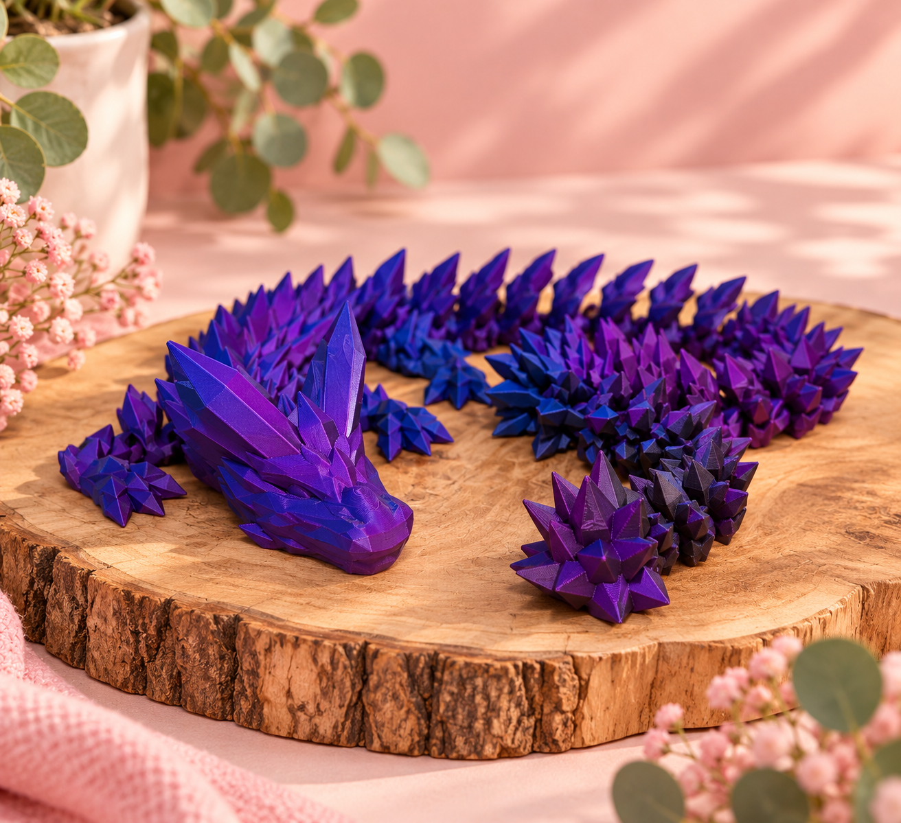 Paarse draak 3D print